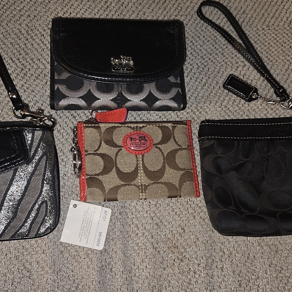 Lot Of 4 Coach Wallets